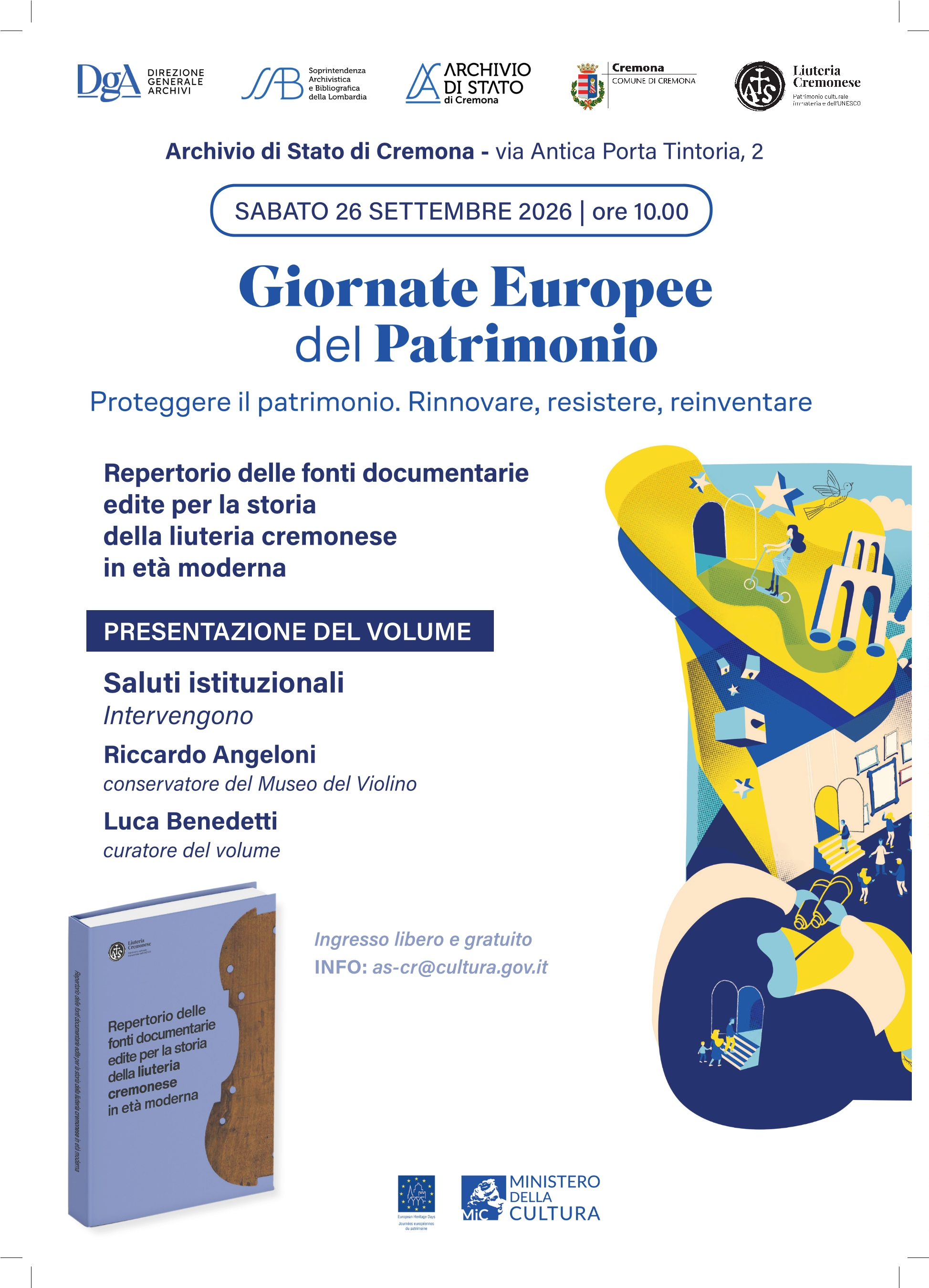 Repertorio delle fonti documentarie edite per la storia della liuteria cremonese in età moderna. Presentazione del volume